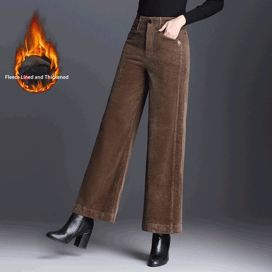 Women's Loose-fitting New Velvet-lined Casual Pants Veloria