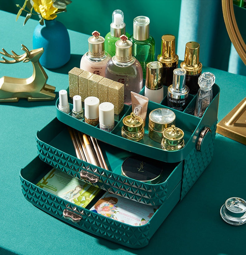 Desktop dustproof cosmetics storage box Veloria