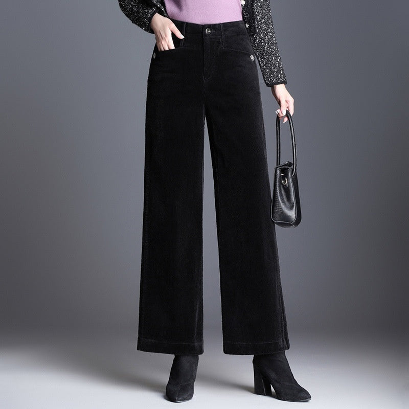 Women's Loose-fitting New Velvet-lined Casual Pants Veloria