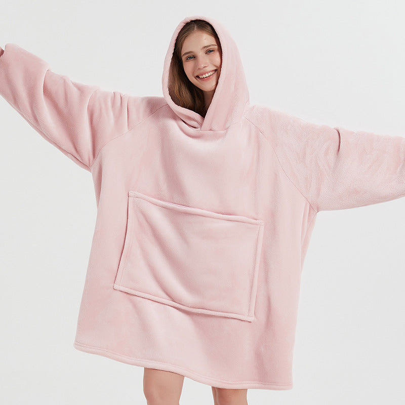 Thickened Casual Long-sleeve Zippered Blanket Loungewear Veloria