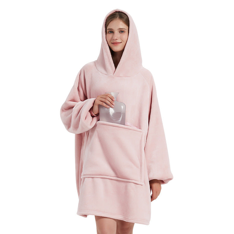 Thickened Casual Long-sleeve Zippered Blanket Loungewear Veloria