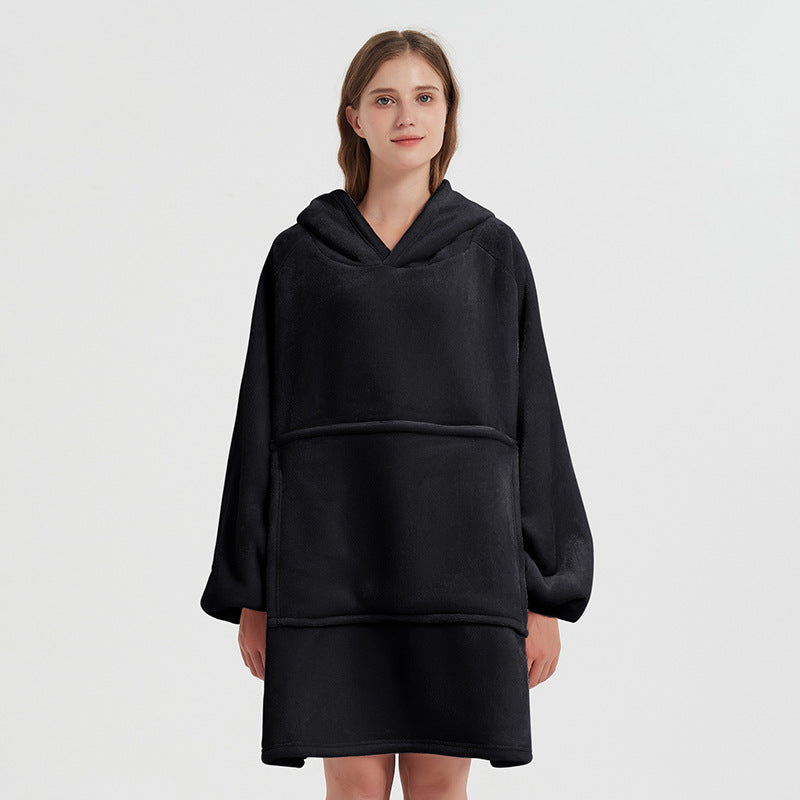 Thickened Casual Long-sleeve Zippered Blanket Loungewear Veloria