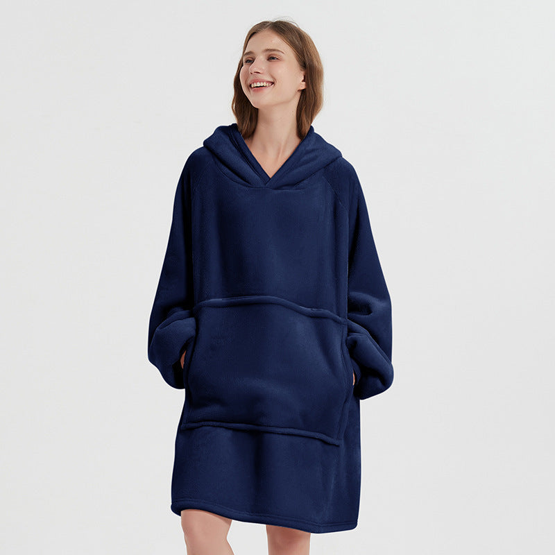 Thickened Casual Long-sleeve Zippered Blanket Loungewear Veloria