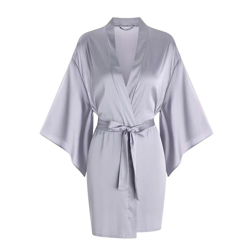 High-end Subtly Alluring Butterfly-knot Plus-size Viscose Sexy Pajamas Veloria