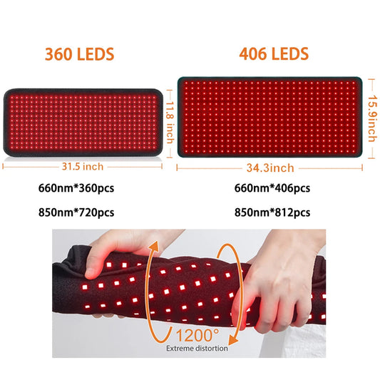 Upgraded Red Light Therapy Heating Pad Veloria