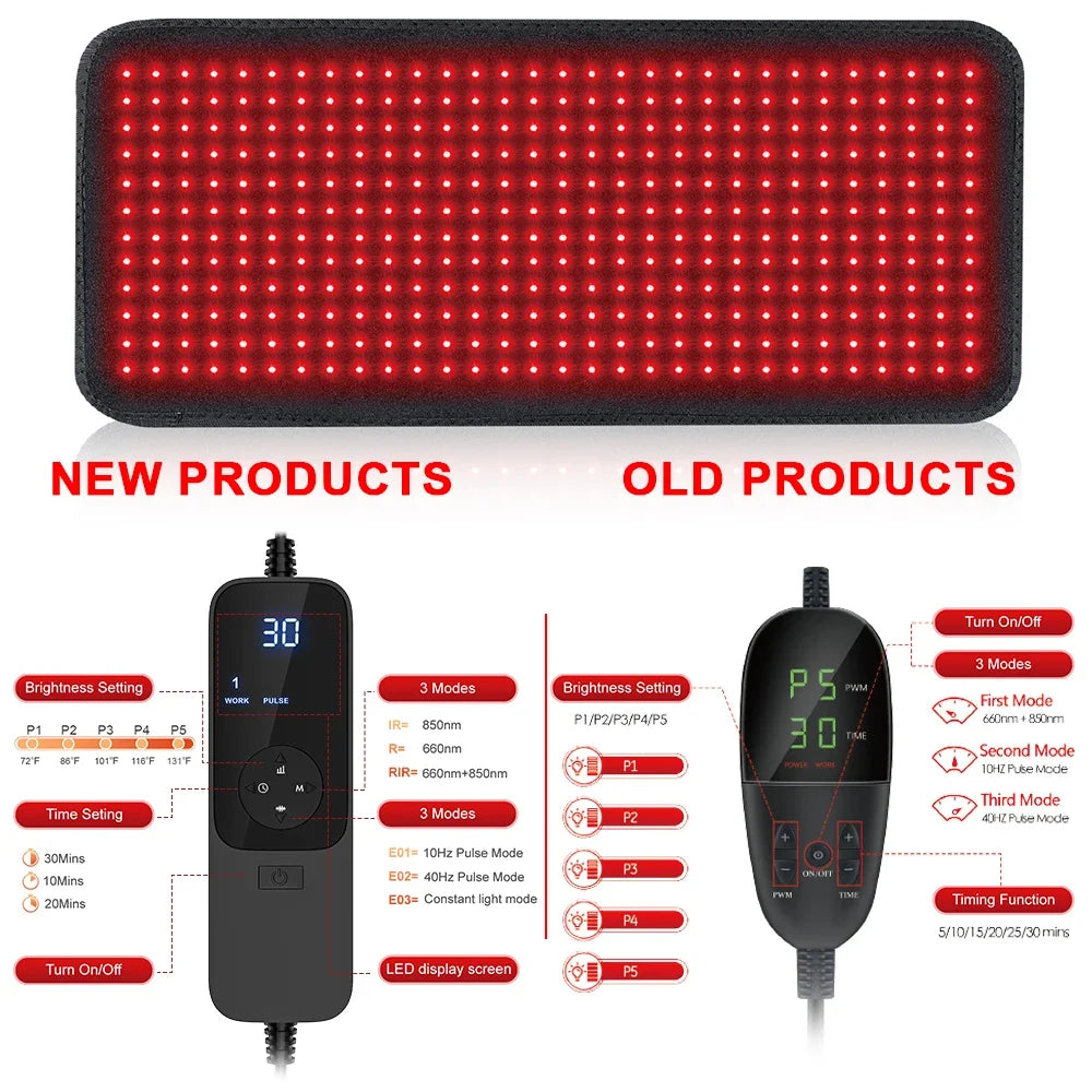 Upgraded Red Light Therapy Heating Pad Veloria