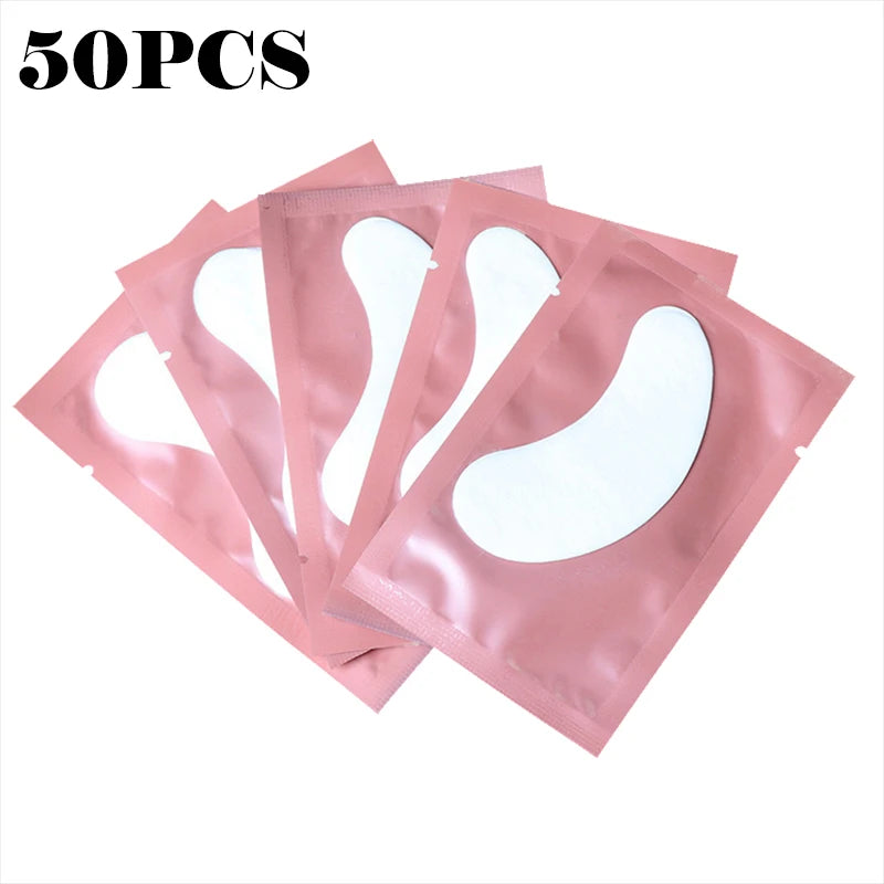 50 Pieces Of Hydrogel Eyelash Patch Grafting Eyelashes Isolating Pad Eyelash Patch Beauty  Moisturizing Eye Mask for Long-lastin Veloria