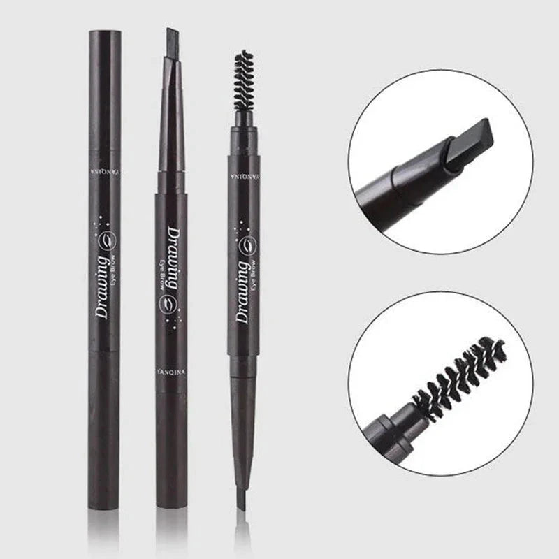 2 in 1 Eyebrow pencil professional Cosmetics makeup for women 5 Colors Waterproof Eyebrow Tattoo brush Long Lasting eyebrow pen Veloria
