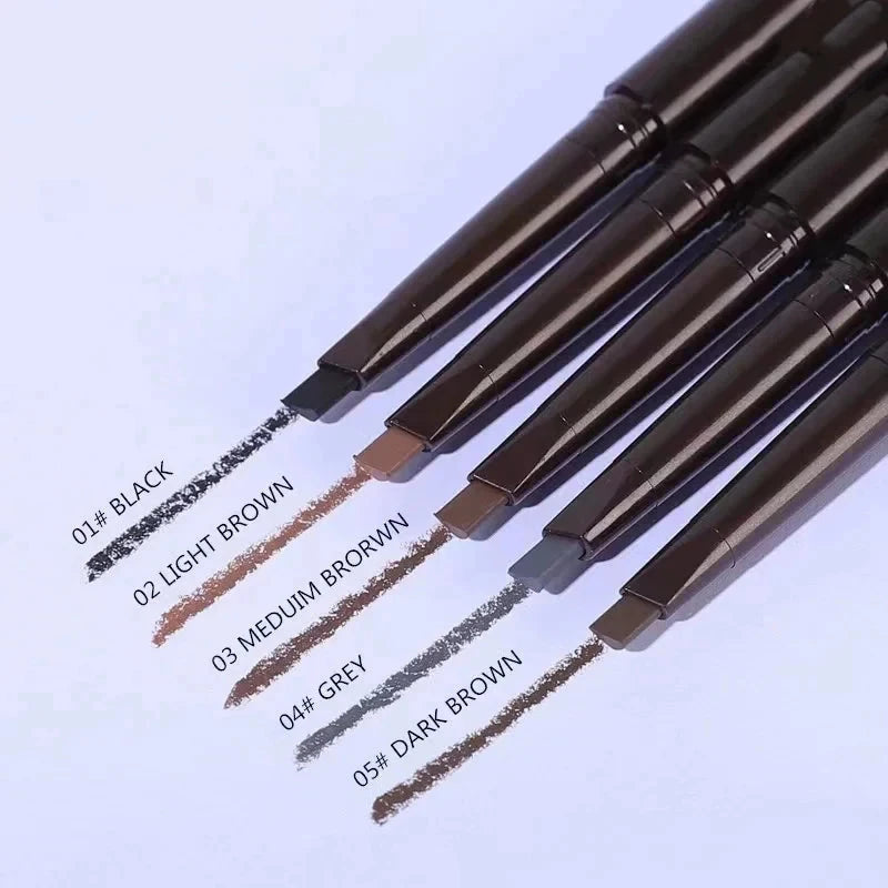 2 in 1 Eyebrow pencil professional Cosmetics makeup for women 5 Colors Waterproof Eyebrow Tattoo brush Long Lasting eyebrow pen Veloria