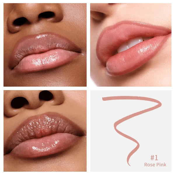 Waterproof Lip Liner Peel Off Tattoo Lipgloss Waterproof Long Lasting Matte Lip Tint Brown Contour Tear-off Lips Stain Cosmetic Veloria