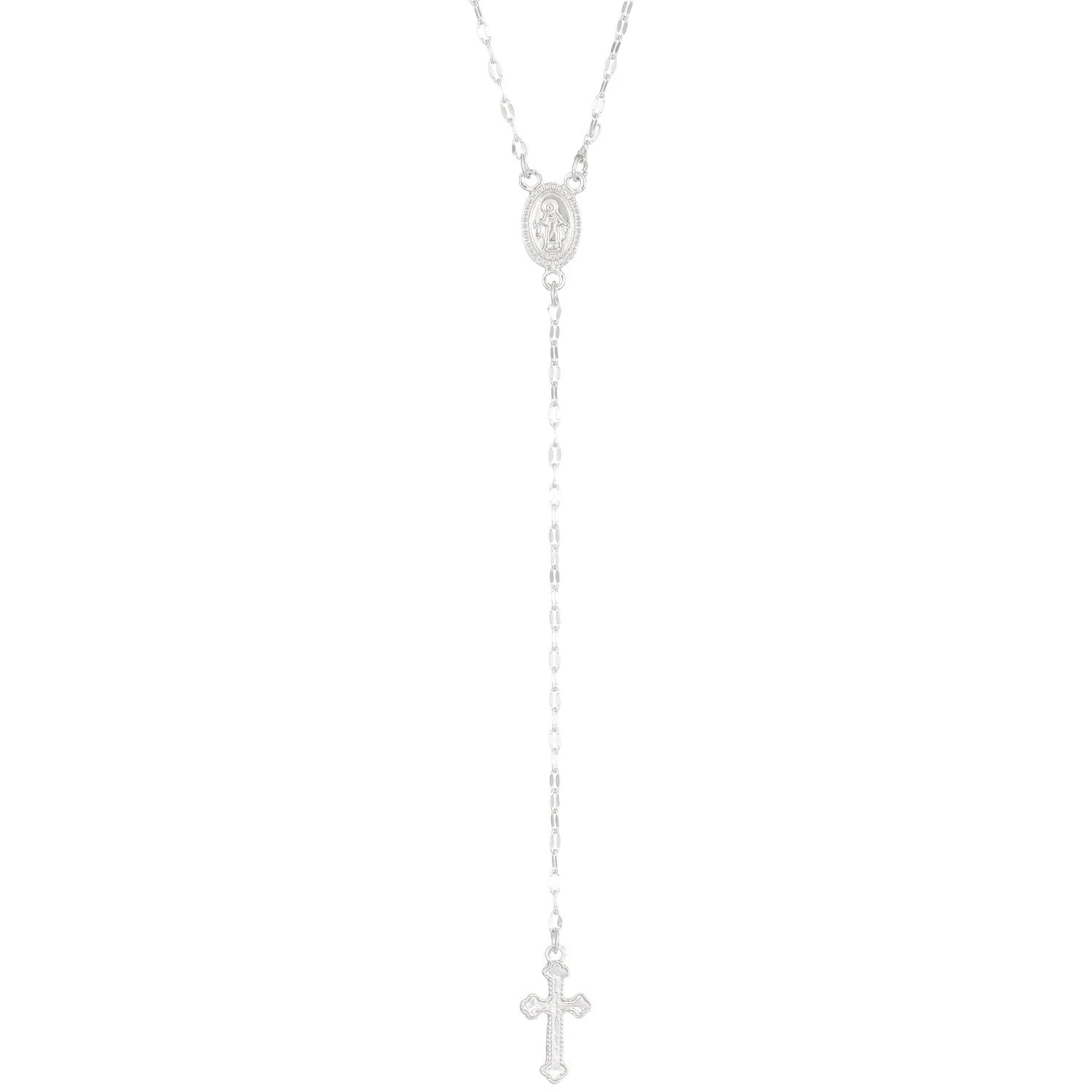 Fashion Christian Cross Necklace For Women Religious Rosary Pendant Gold Silver Color Chain Choker Female Jewelry Accessories Veloria
