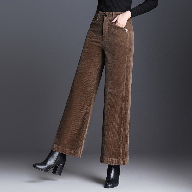 Women's Loose-fitting New Velvet-lined Casual Pants Veloria