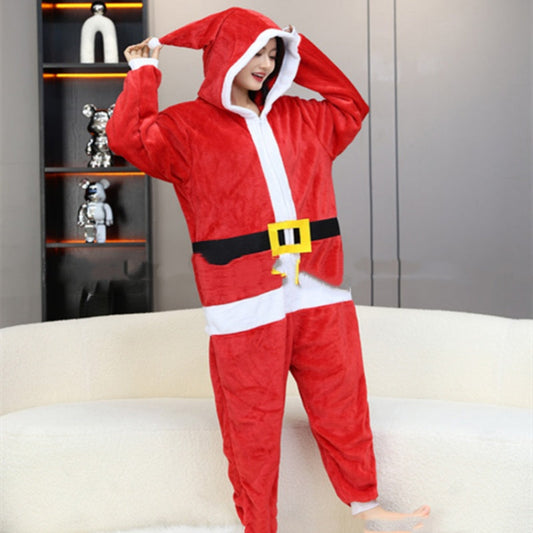 Animal-themed Flannel Onesie Pajamas For Men And Women Veloria