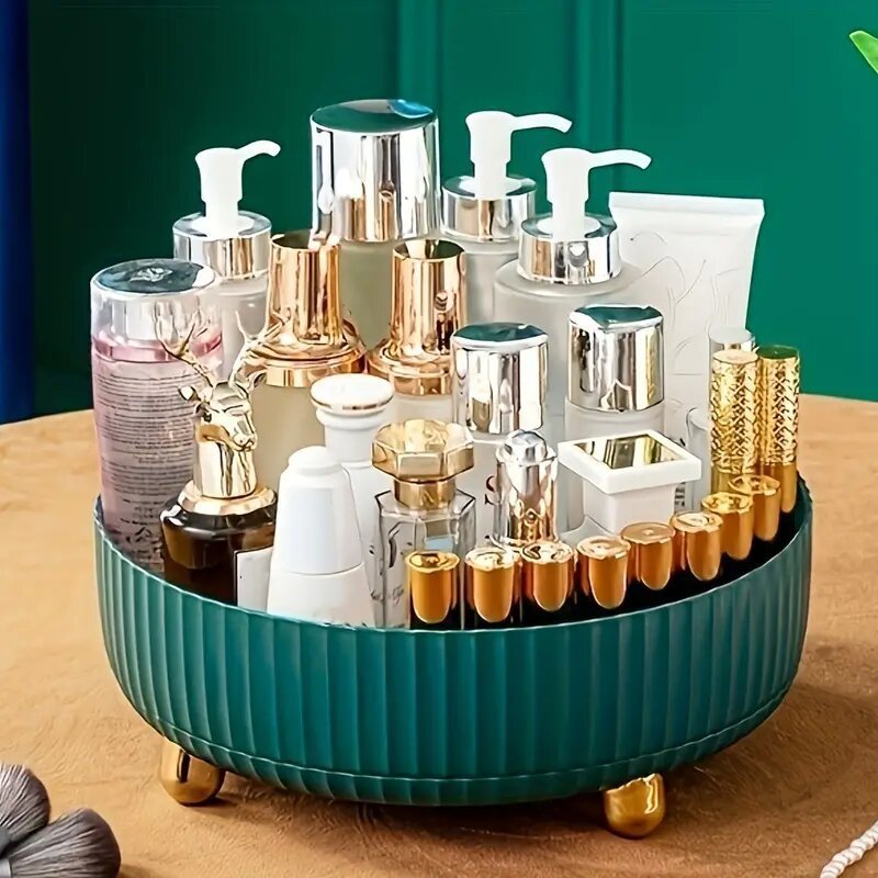 Plastic Cosmetics Rotating Storage Box Veloria