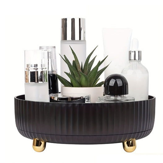 Plastic Cosmetics Rotating Storage Box Veloria