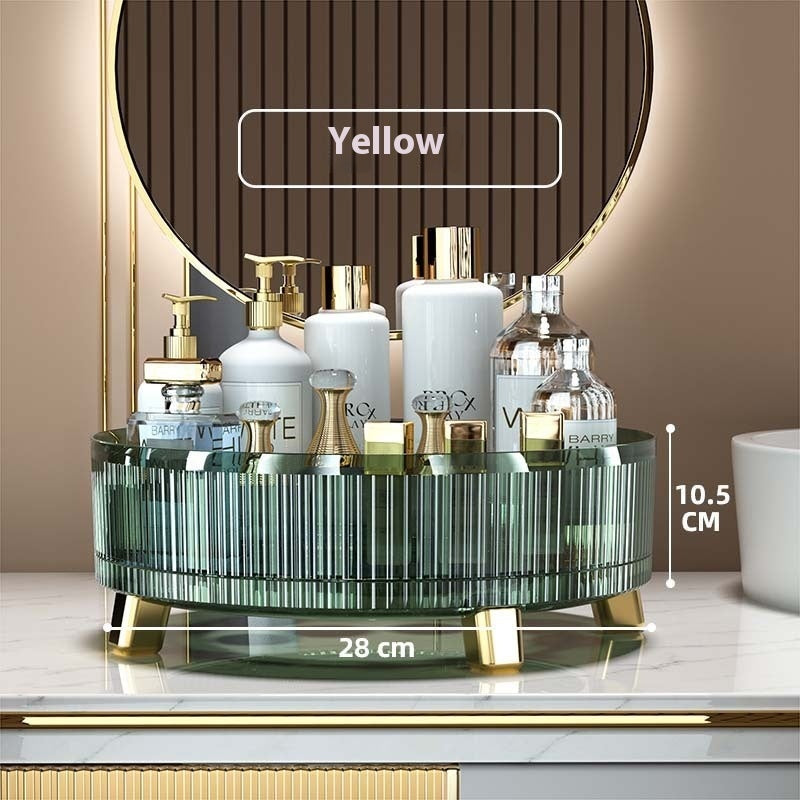 Plastic Cosmetics Rotating Storage Box Veloria