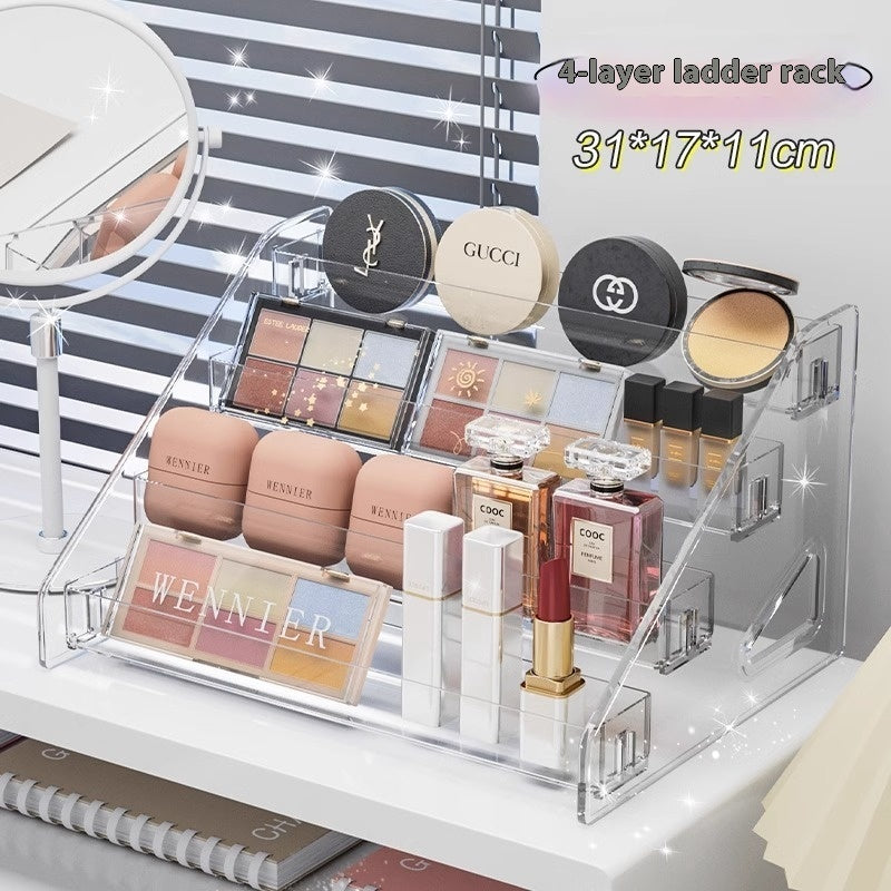Plastic Transparent Cosmetics Storage Box Veloria